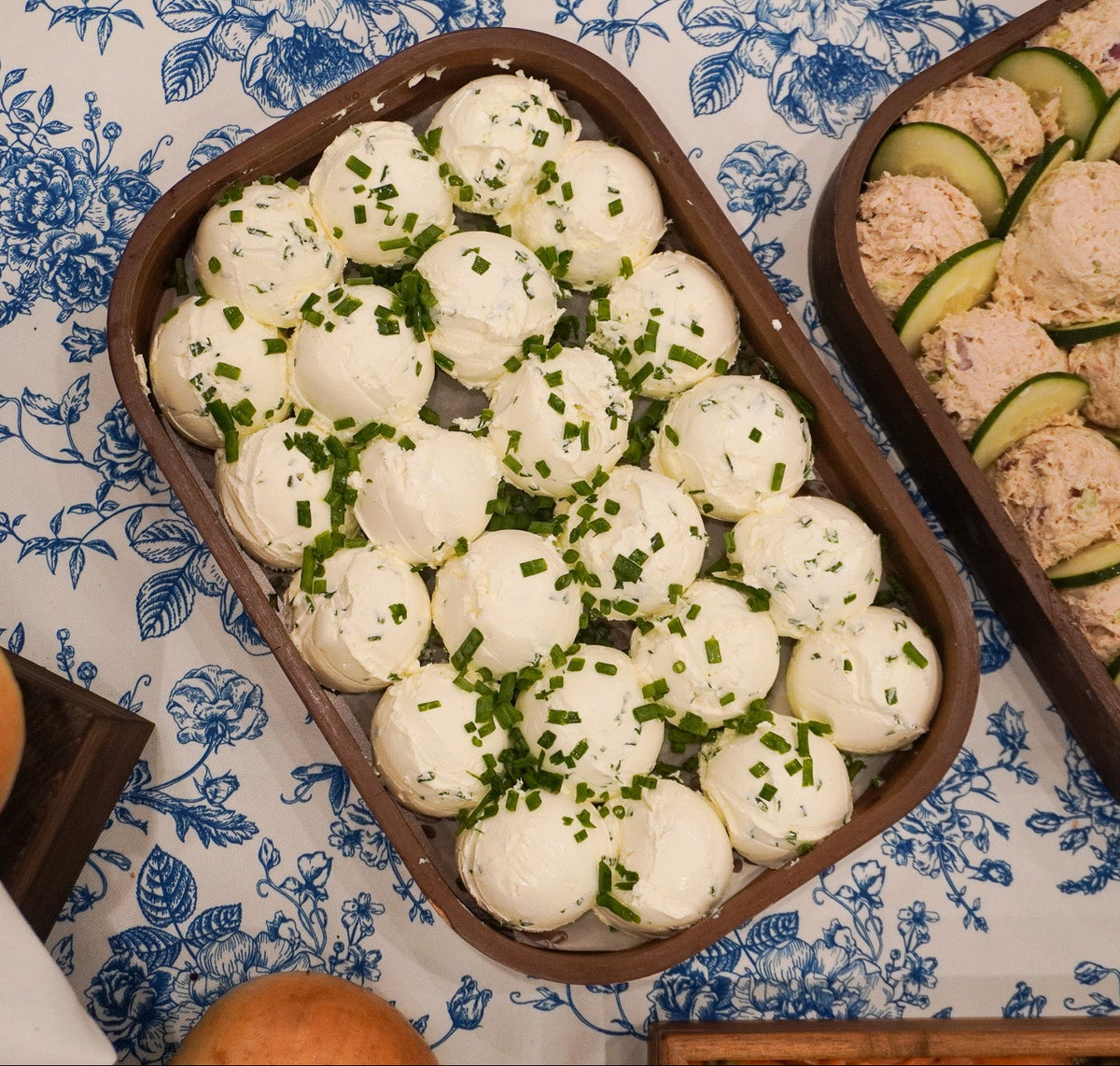 Scallion Cream Cheese Platter
